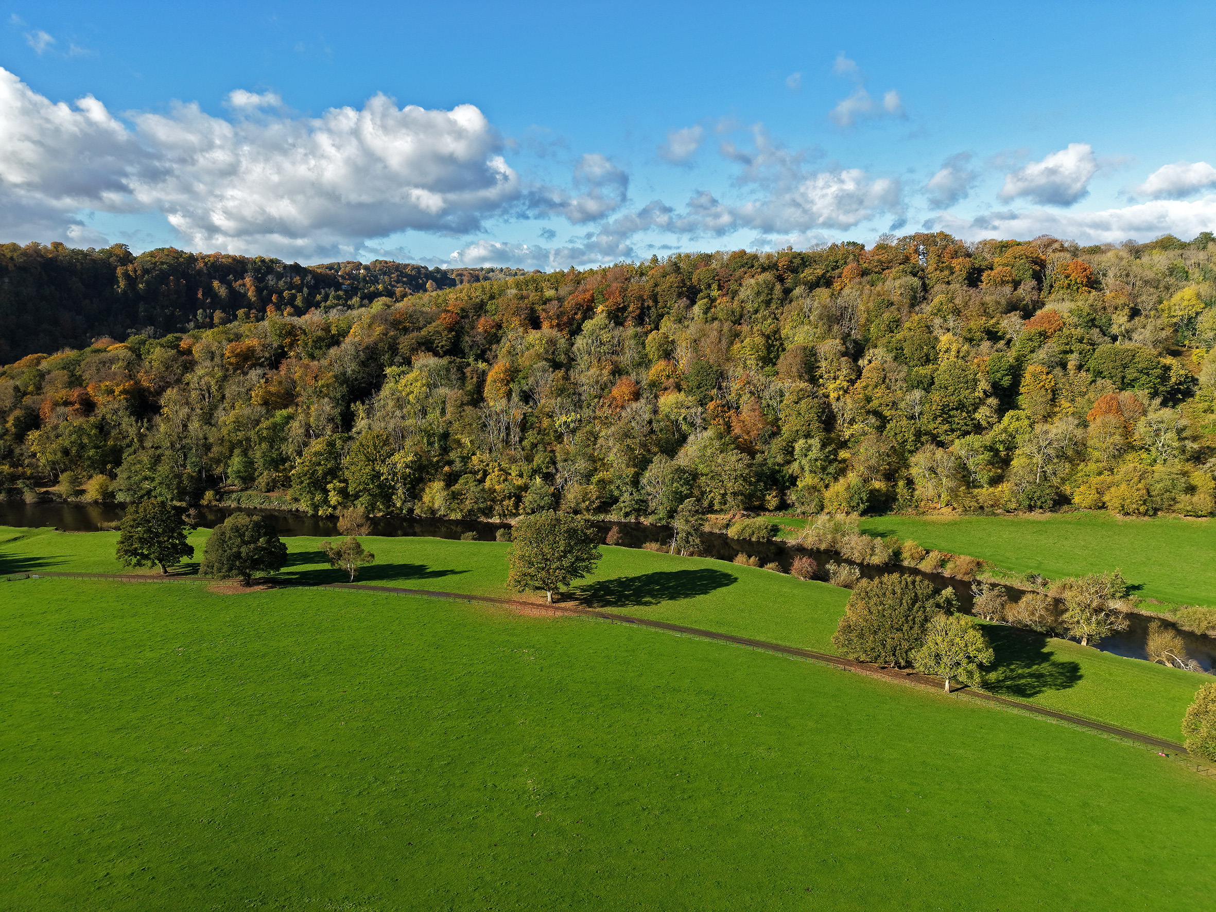 Autumn in Wye Valley near luxury group accommodation