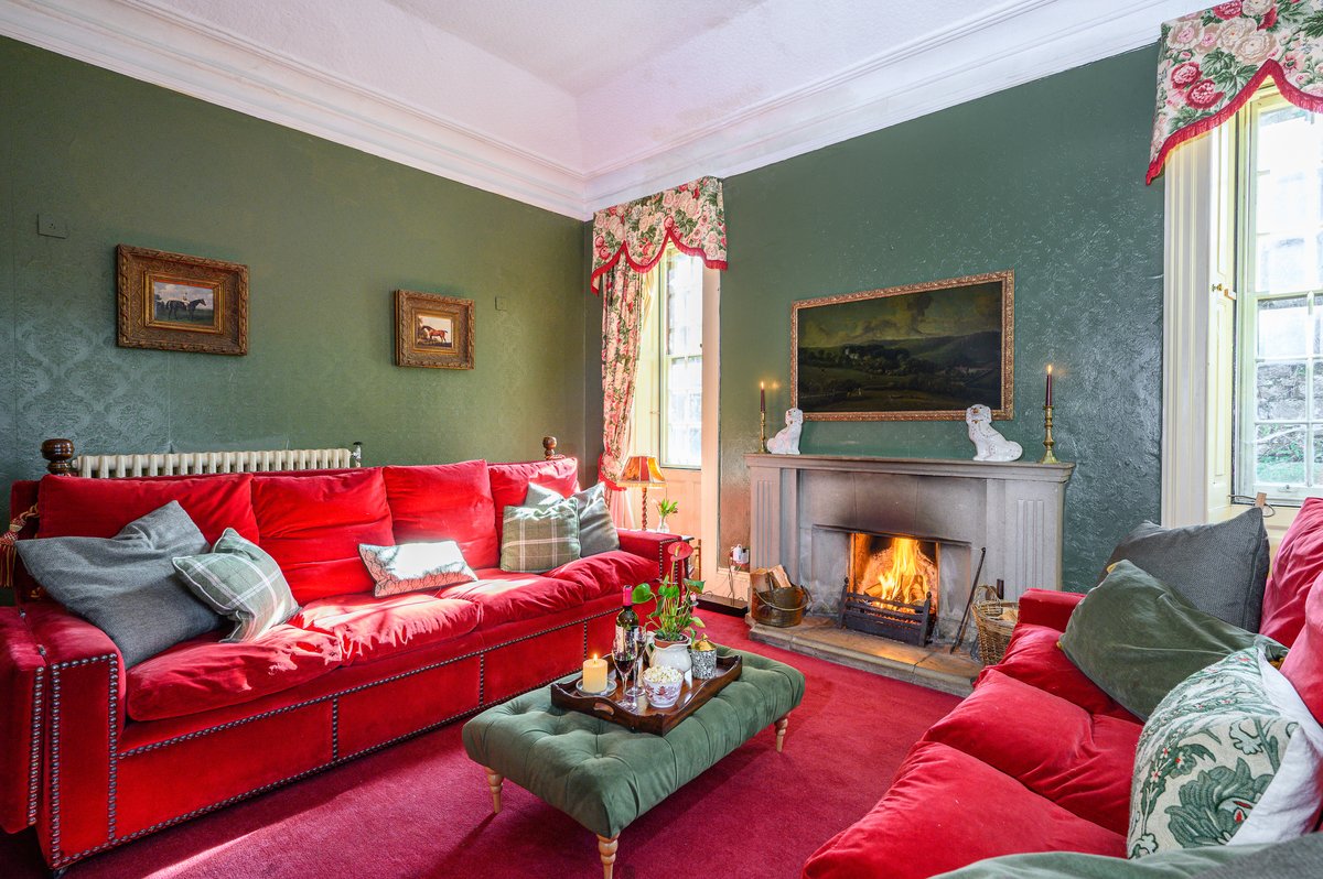 Lounge seating in large group accommodation near Wye Valley