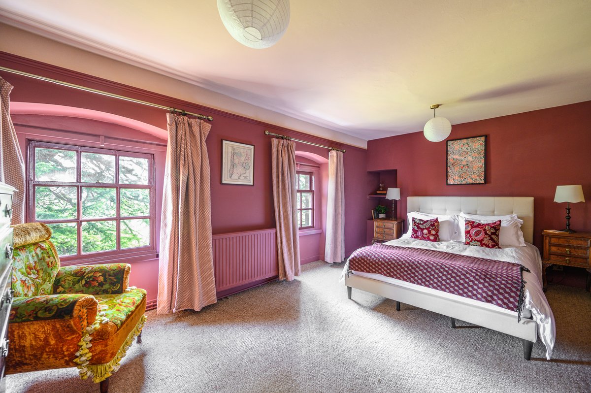Character bedroom in boutique country house stay UK