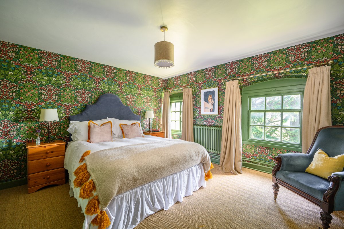 Character bedroom in exclusive country house with period charm